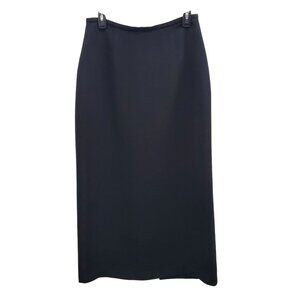 Emma James Women's Black Stain Resisting High Waist Long Career Pencil Skirt 10